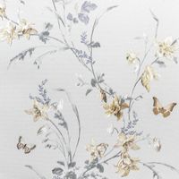 Обои Andrea Rossi Gavi Винил на флизелине (1,06*10) Белый/Бежевый/Серый, Бабочки/Цветы арт-54373-1 — фото 1, Обои для стен