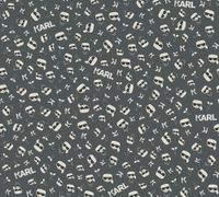 Обои AS Creation Karl Lagerfeld Винил на флизелине (0,53*10,05) Черный, Надписи арт-37843-7 — фото 1, Обои для стен