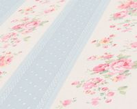 Обои AS Creation Maison Charme Винил на флизелине (0,53*10,05) Белый/Голубой/Розовый, Полоса/Цветы арт-39069-1 — фото 3, Обои