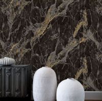 Обои Wiganford by Solo Lunman Винил на флизелине (1,06*10,05) Черный/Серый/Золото, Мрамор арт-ER1709 — фото 2, Обои