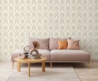 Обои Zambaiti Parati Tradizione Italiana 2025 Винил на флизелине (0,53*10,05) Бежевый, Дамаск арт-Z21744 — фото 2, Обои