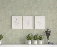 Обои Zambaiti Parati Satin Flowers IV Винил на флизелине (0,53*10,05) Зеленый/Серый, Рогожка/Штукатурка арт-Z66812 — фото 2, Обои