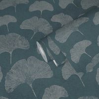Обои AS Creation Original View Винил на флизелине (0,53*10,05) Бирюзовый, Листья арт-38966-2 — фото 2, Обои