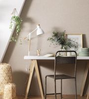 Обои Caselio Linen Edition Винил на флизелине (0,53*10,05) Серый, Однотонные/Рогожка арт-103229434 — фото 2, Обои