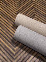 Обои Marburg Okan Винил на флизелине (1,06*10,05) Коричневый, Геометрия/Под дерево арт-33078 — фото 5, Обои