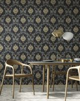 Обои Emiliana Parati Damasco Reale Винил на флизелине (1,06*10,05) Бежевый/Серый/Серебряный, Дамаск арт-73429 — фото 3, Обои