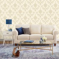 Обои Bernardo Bartalucci Palazzo Винил на флизелине (1,06*10,05) Бежевый, Дамаск арт-5047-1 — фото 3, Обои