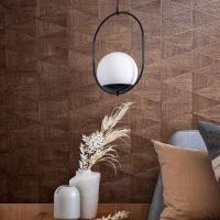 Обои Marburg Travertino Винил на флизелине (1,06*10,05) Коричневый, Геометрия/Ромб/Под дерево арт-33061 — фото 2, Обои