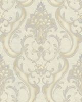 Обои Emiliana Parati Damasco Reale Винил на флизелине (1,06*10,05) Бежевый/Серебряный, Дамаск арт-73407 — фото 1, Обои для стен