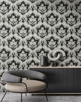 Обои Emiliana Parati Tekko New Винил на флизелине (1,06*10,05) Бронзовый/Белый, Дамаск/Цветы арт-20028T — фото 2, Обои