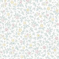 Обои Andrea Rossi Stromboli Винил на флизелине (1,06*10) Белый/Зеленый/Желтый, Листья/Цветы арт-54340-3 — фото 1, Обои для стен