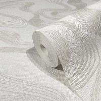 Обои Marburg Kumano Винил на флизелине (1,06*10,05) Белый/Серый, Абстракция/Рогожка арт-34584 — фото 3, Обои