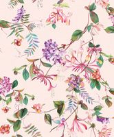 Обои Marburg Flora Винил на флизелине (0,53*10,05) Фиолетовый/Розовый/Зеленый, Листья/Цветы арт-47457 — фото 1, Обои для стен