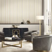 Обои Decori-Decori Mirabilia Винил на флизелине (1,06*10,05) Белый, Полоса арт-83480 — фото 3, Обои