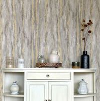 Обои Wiganford by Solo Lunman Винил на флизелине (1,06*10,05) Серый/Золото, Под дерево арт-ER8606 — фото 2, Обои
