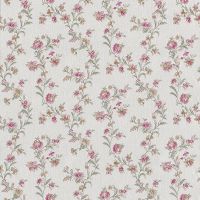 Обои Zambaiti Parati Satin Flowers IV Винил на флизелине (0,53*10,05) Белый/Зеленый/Розовый, Цветы арт-Z66853 — фото 1, Обои для стен