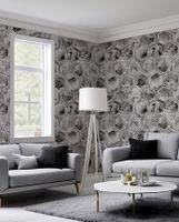 Обои Wiganford by Solo Lunman Винил на флизелине (1,06*10,05) Серый/Черный, Геометрия/Мрамор арт-ER1404 — фото 2, Обои