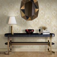 Обои Decori-Decori Carrara 2 Винил на флизелине (1,06*10,05) Черный/Золотой, Дамаск арт-83611 — фото 2, Обои