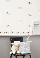 Обои детские Casadeco Rose Nino Винил на флизелине (0,53*10,05) Серый, Животные арт-85569213 — фото 3, Обои для стен