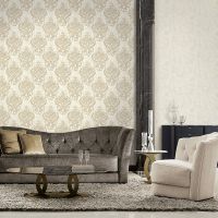 Обои Decori-Decori Mirabilia Винил на флизелине (1,06*10,05) Серый, Дамаск арт-83420 — фото 2, Обои