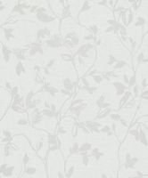 Обои Marburg City Romance Винил на флизелине (1,06*10,05) Белый/Серый, Листья арт-35005 — фото 1, Обои для стен