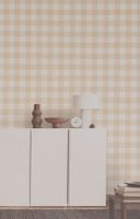 Обои Andrea Rossi Spectrum Pro Винил на флизелине (1,06*10) Бежевый, Клетка арт-54380-1 — фото 3, Обои