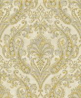 Обои Yasham Echo Винил на флизелине (1,06*10,05) Серый/Бежевый/Золото, Дамаск арт-S-21554-5 — фото 1, Обои