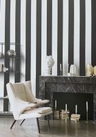 Обои Andrea Rossi Spectrum max Винил на флизелине (1,06*10) Бежевый/Белый, Полоса арт-54364-14 — фото 4, Обои