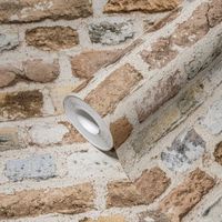 Обои AS Creation Original View Винил на флизелине (0,53*10,05) Коричневый/Оранжевый, Кирпич/Под камень арт-38829-1 — фото 3, Обои для стен