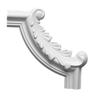 Угловой элемент Европласт 195x18x195 мм арт-1.52.295 — фото 1, Молдинги