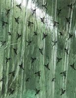 Панно Marburg Crush Motion Винил на флизелине (2,1*2,7) Зеленый, Птицы арт-63463 — фото 1, Обои