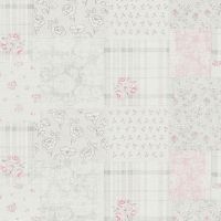 Обои AS Creation Maison Charme Винил на флизелине (0,53*10,05) Белый/Розовый/Серый, Геометрия/Клетка/Цветы арт-39066-3 — фото 1, Обои
