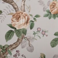 Обои Andrea Rossi Cavolli Винил на флизелине (1,06*10,05) Зеленый/Разноцветный, Цветы арт-54421-6 — фото 1, Обои для стен