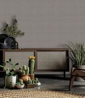 Обои Marburg Flora Винил на флизелине (0,53*10,05) Серый/Коричневый, Геометрия/Рогожка арт-47487 — фото 3, Обои для стен