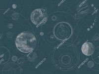 Фрески Affresco Line Art арт-AF2144-COL4 — фото 1, Фрески