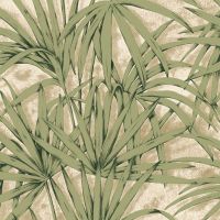 Обои Zambaiti Parati Savana Винил на флизелине (0,53*10,05) Бежевый/Зеленый, Листья/Шкура арт-77543 — фото 1, Обои для стен