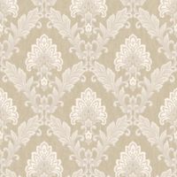 Обои Roberto Borzagi King Винил на флизелине (1,06*10) Бежевый, Дамаск арт-90118-6 — фото 1, Обои для стен