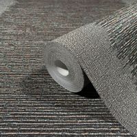 Обои Marburg Papis Loveday Винил на флизелине (0,7*10,05) Серый/Черный/Золото, Линии/Полоса/Рогожка арт-33746 — фото 2, Обои