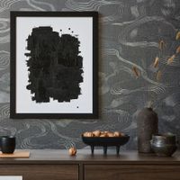 Обои Marburg Kumano Винил на флизелине (1,06*10,05) Серебряный/Черный, Абстракция/Рогожка арт-34587 — фото 2, Обои