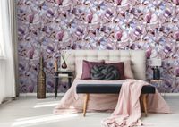 Обои Marburg Flora Винил на флизелине (0,53*10,05) Серый/Белый/Розовый, Цветы арт-47466 — фото 3, Обои