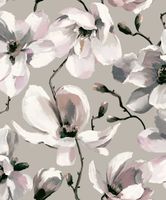 Обои Marburg Flora Винил на флизелине (0,53*10,05) Серый/Белый/Розовый, Цветы арт-47466 — фото 1, Обои для стен