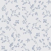 Обои Andrea Rossi Spectrum Pro Винил на флизелине (1,06*10) Белый/Голубой, Листья арт-54382-5 — фото 1, Обои для стен