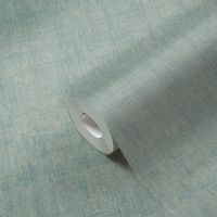 Обои AS Creation Geo Effect Винил на флизелине (0,53*10,05) Бирюзовый, Рогожка арт-38596-6 — фото 3, Обои