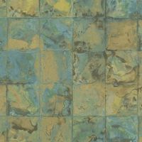 Обои Decori-Decori Carrara Винил на флизелине (1,06*10,05) Бирюзовый/Бежевый, Геометрия арт-82616 — фото 1, Обои