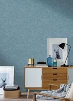 Обои Caselio Beton 2 Винил на флизелине (0,53*10,05) Синий, Штукатурка арт-101486280 — фото 2, Обои для стен