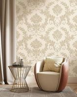 Обои Emiliana Parati Luce Винил на флизелине (1,06*10,05) Бежевый, Дамаск арт-72883 — фото 2, Обои