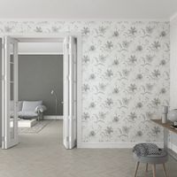 Обои Marburg Shades Винил на флизелине (0,53*10,05) Белый/Серый/Серый, Цветы арт-32456 — фото 2, Обои