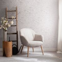 Обои Marburg Memoria Винил на флизелине (1,06*10,05) Бежевый/Серый, Рогожка/Цветы арт-30370 — фото 2, Обои