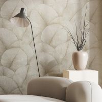 Обои Marburg Kumano Винил на флизелине (1,06*10,05) Бежевый, Листья арт-34560 — фото 4, Обои для стен