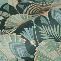 Обои RASCH Denzo II Винил на флизелине (0,53*10,05) Зеленый/Разноцветный, Цветы арт-635690 — фото 3, Обои для стен